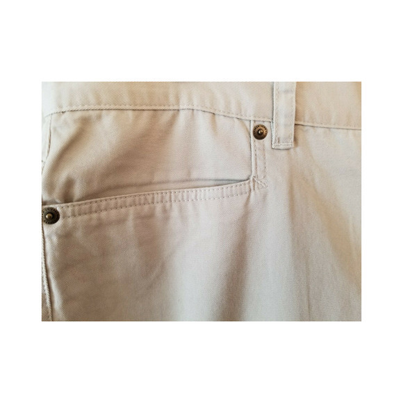 Ralph Lauren LRL Women's Size 14 Jeans Classic Midcalf Pants Beige - Picture 3 of 5